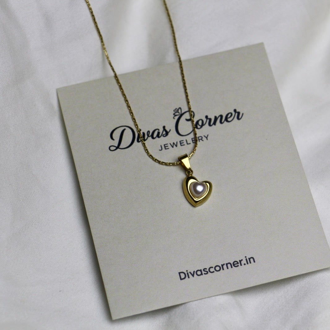 Heart Pearl Pendant