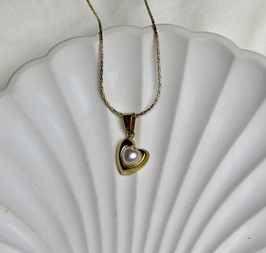 Heart Pearl Pendant