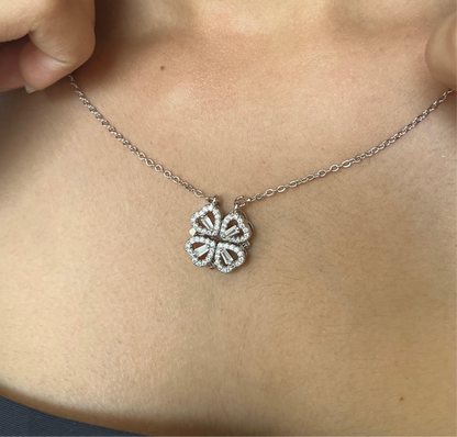 Silver 4xheart ( Magnetic )