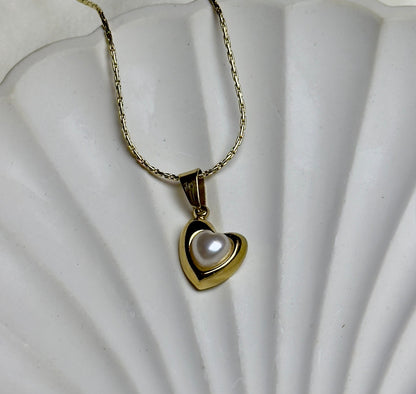 Heart Pearl Pendant