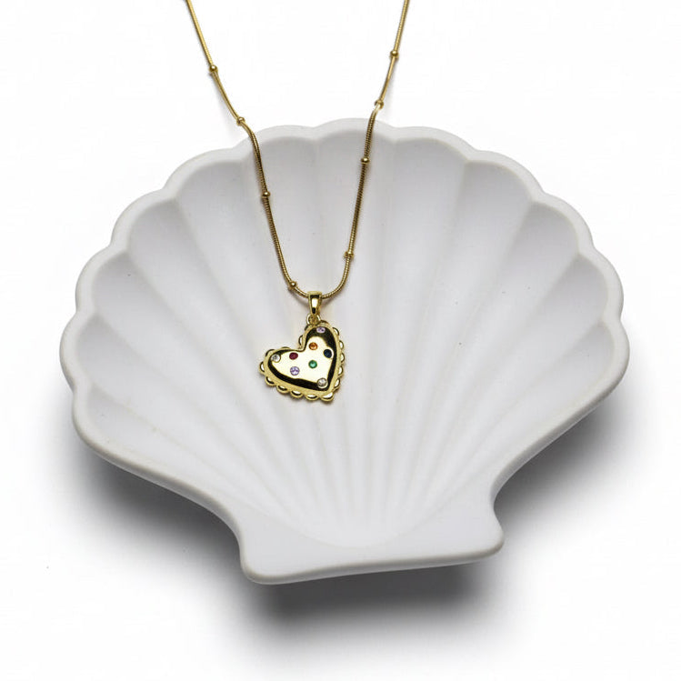 Rainbow Heart Pendant