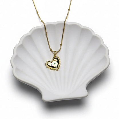 Rainbow Heart Pendant