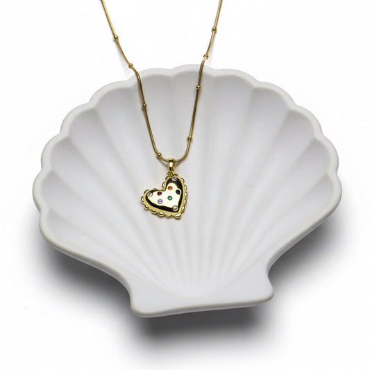 Rainbow Heart Pendant