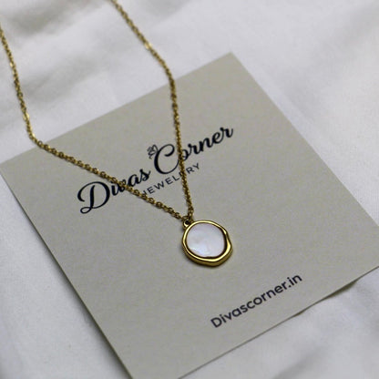 White Mirror Pendant