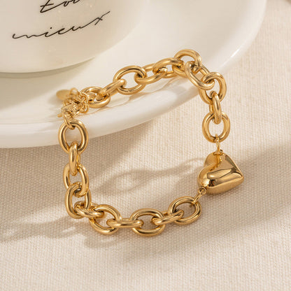 Bold heart Bracelet