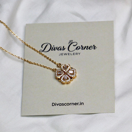 Golden 4xheart Pendant ( Magnetic )