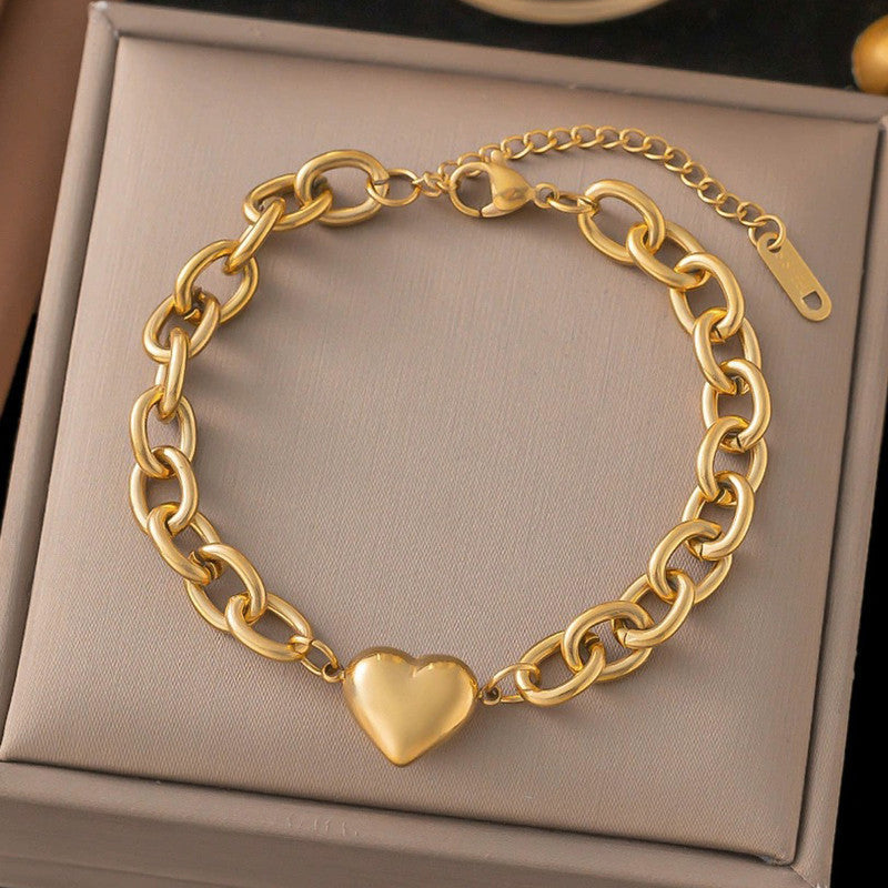 Bold heart Bracelet