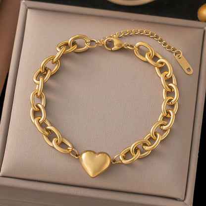 Bold heart Bracelet