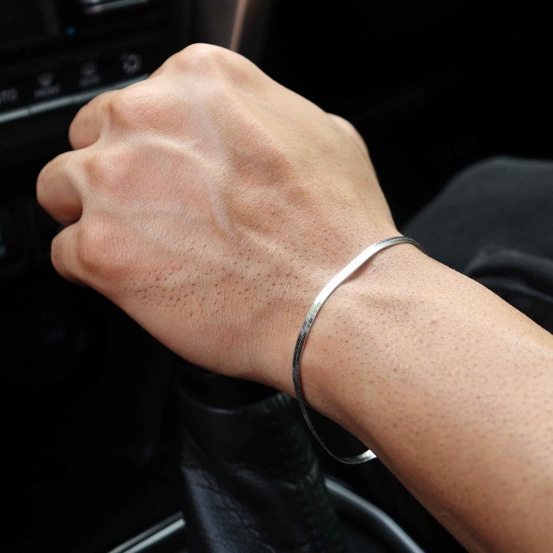 Silver Snake Chain Bracelet