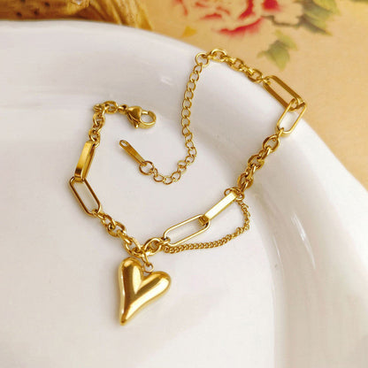 Golden Heart Bracelet
