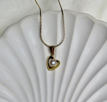 Heart Pearl Pendant