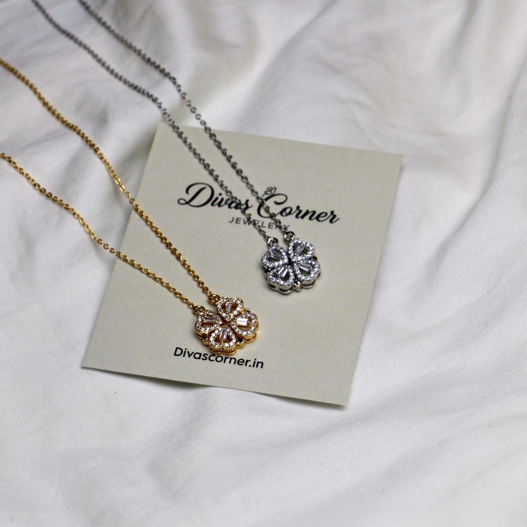 Golden 4xheart Pendant ( Magnetic )