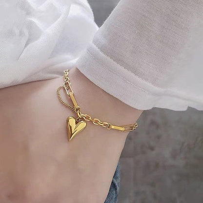 Golden Heart Bracelet