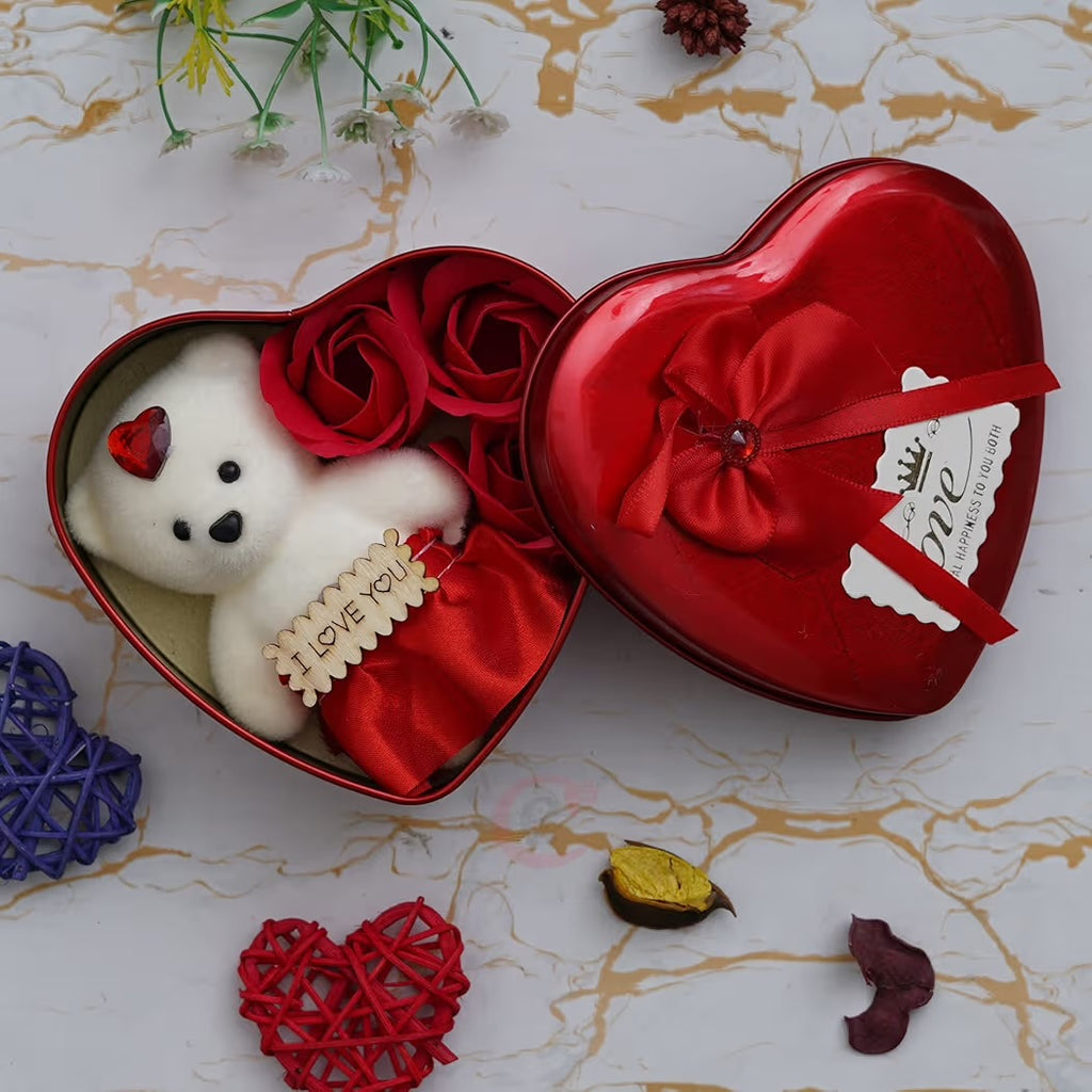 Heart Shaped Tin Box gift for her