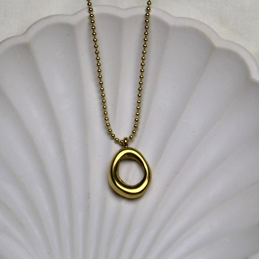 Ova-Golden Pendant