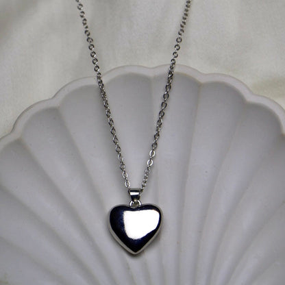 Silver Bold Heart