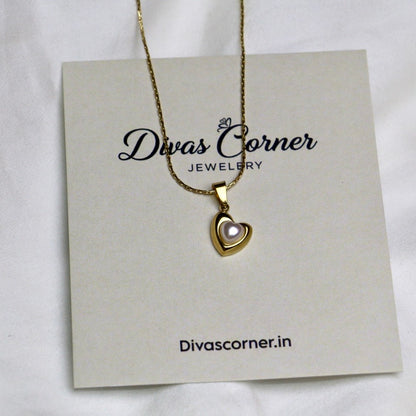 Heart Pearl Pendant