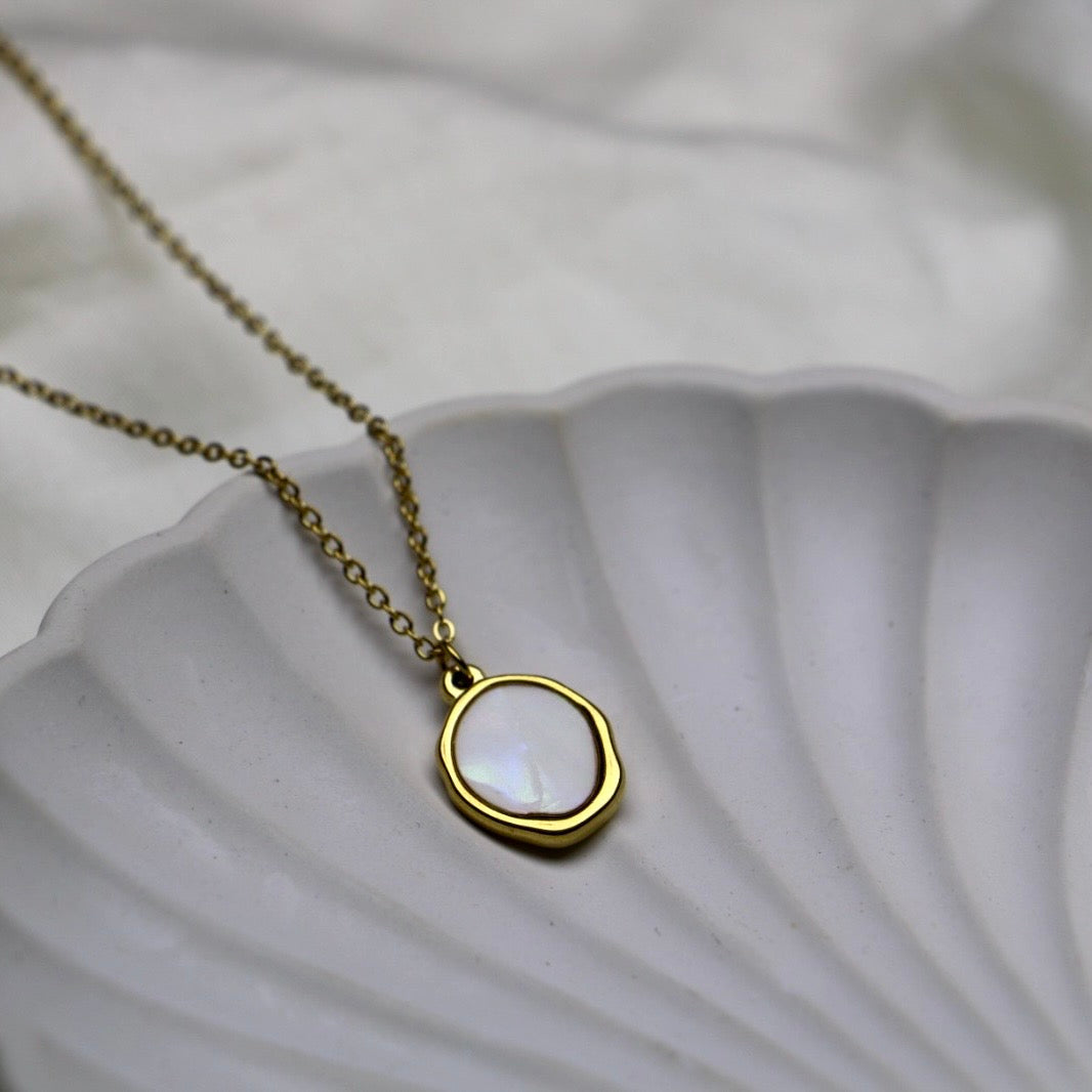 White Mirror Pendant