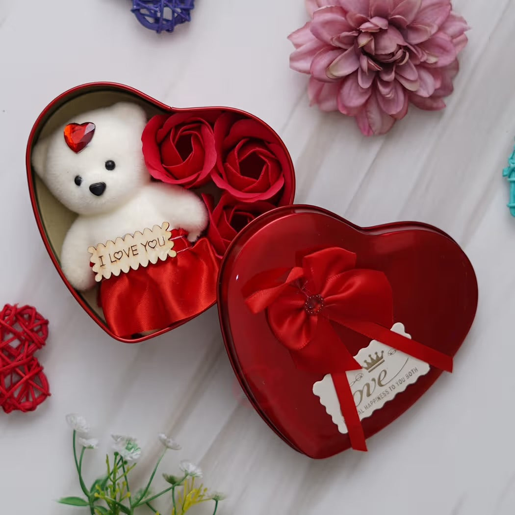 Heart Shaped Tin Box gift for her