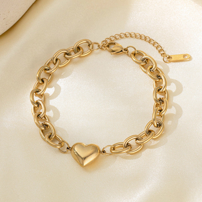 Bold heart Bracelet