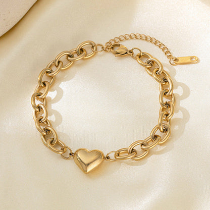 Bold heart Bracelet