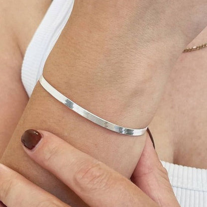 Silver Snake Chain Bracelet