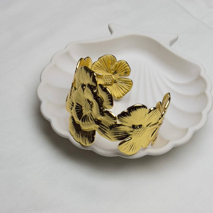 Golden Flower Cuff