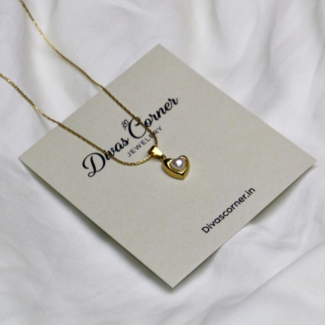 Heart Pearl Pendant