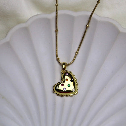 Rainbow Heart Pendant